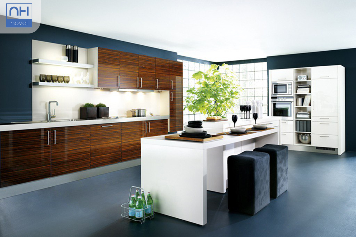 Modern wooden kitchen